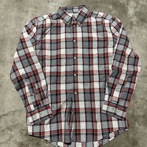 NWT Filson Sutter Sport Shirt Long Sleeve Plaid Red Heather Gray Button Up $98